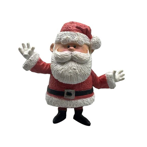 The Rudolph Company Jolly Santa Figure Island of Misfit Toys 2.5" PVC 2000 Vtg - Picture 1 of 8
